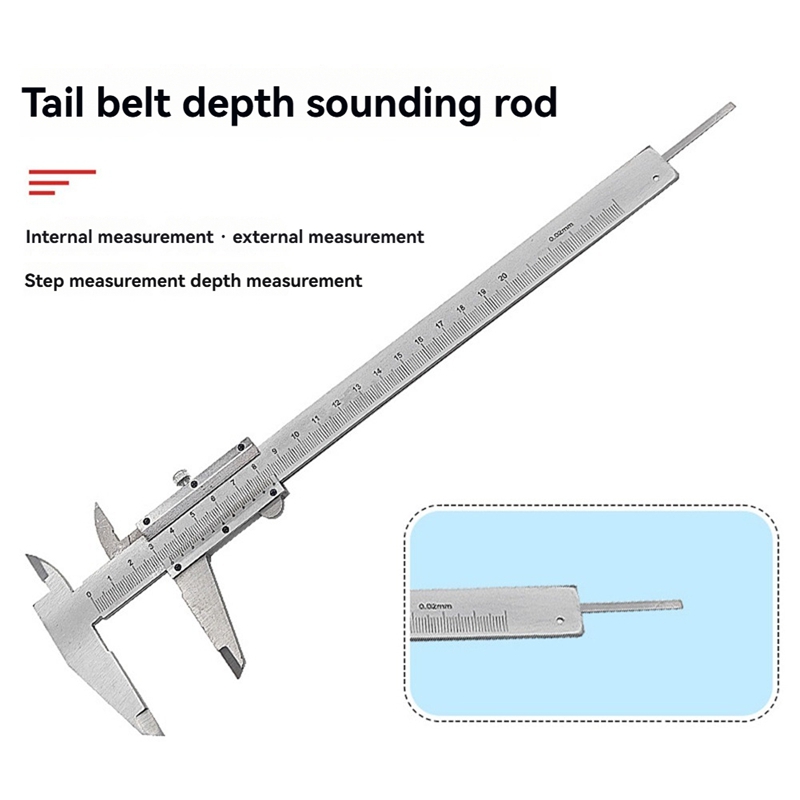 Carbon Steel Caliper High Manual Micrometer Slide Household caliper Vernier New