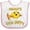 White and Pink, variant on Inktastic Mama's Little Guppy Cute Yellow Fish Boys or Girls Baby Bib