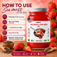 thumbnail image 5 of Halevit Wildcrafted Irish Sea Moss Gel | Sea Moss, Chia Seeds, Strawberry | 16 Oz | Made in USA, 5 of 7