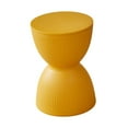 thumbnail image 4 of Reposapiés redondo pequeño. Reposapiés pequeño. Mueble multiusos. Cómodo reposapiés. para la cabecera o la puerta del dormitorio. Taburete para cambia Amarillo, 4 of 8