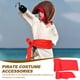 thumbnail image 2 of BRIGHTFUFU 1 juego de disfraz de pirata, suministros para disfraz de pirata, cinturón y pañuelo de pirata, 2 of 8