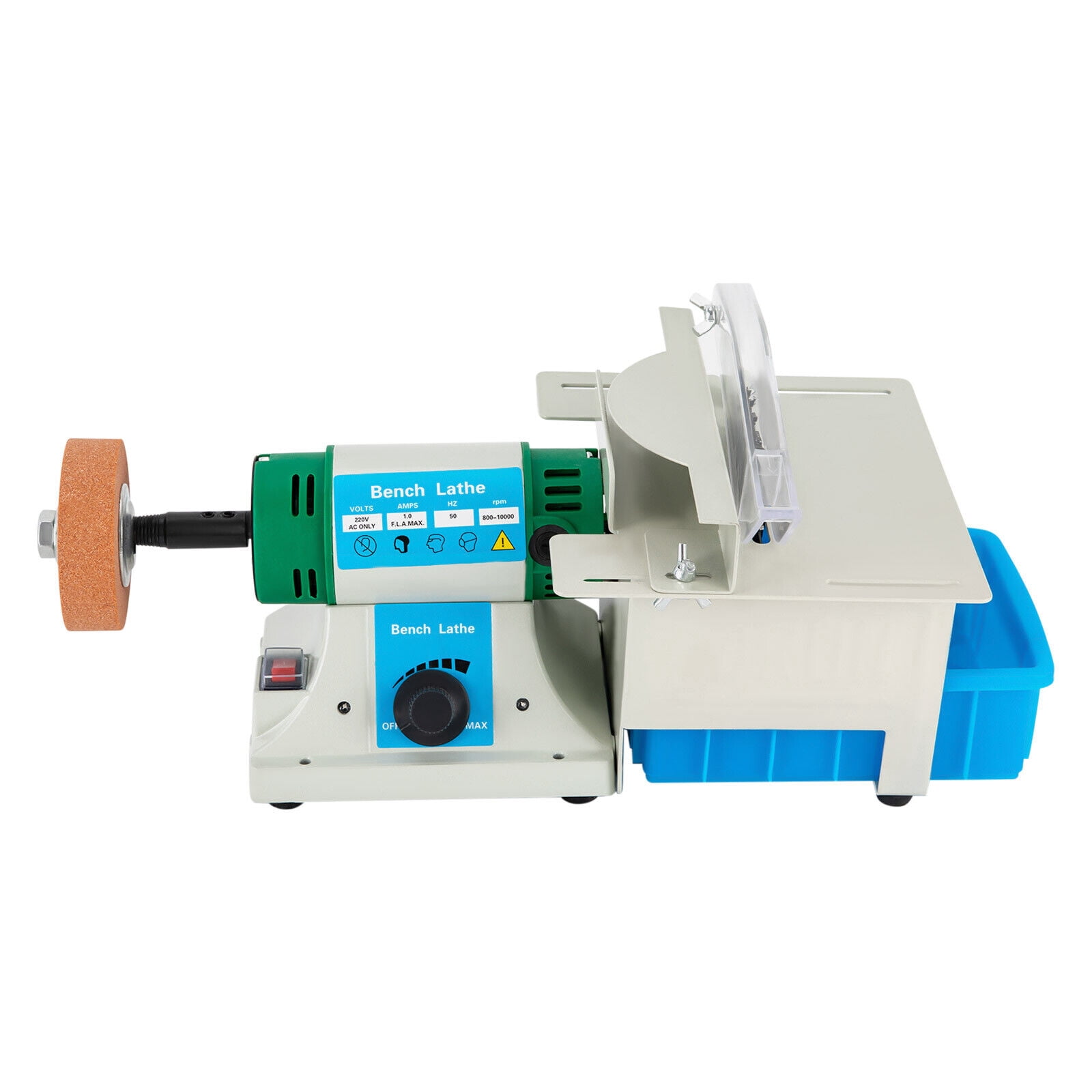 Miumaeov AC 220V 50Hz Bench Grinder Machine with Adjustable Speed Rock Jade Polisher Corded Electric 750W