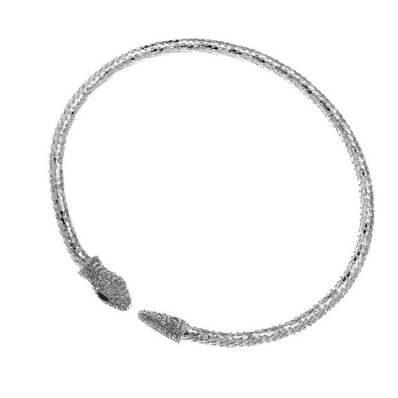 Masteelf  Flexible Snake Jewelry Silver Necklace for Women Choker Chain