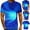Blue, variant on Mens Shirts under $5.00 Short Sleeved Round Neck Printed T-shirt Gold 2XL