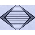 thumbnail image 1 of Ahgly Company Indoor Rectangle Patterned Lavender Blue Area Rugs, 2' x 5', 1 of 6