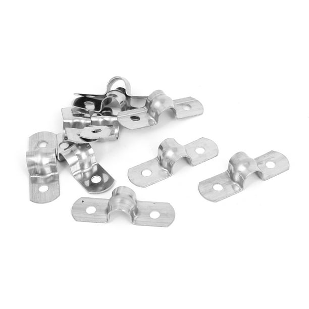 8mm Arch High Two Hole Stainless Steel Pipe Strap Clips Fastener Holder