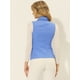 thumbnail image 4 of Allegra K Chaqueta con cremallera y bolsillos sin mangas Anorak Utility Chaleco para mujer Azul XS, 4 of 5