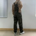 thumbnail image 3 of Overalls for Men Work Utility Jumpsuit Denim Bib Coveralls with Multi Pockets(Green Camo,M), 3 of 10