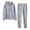 ZA-Gray, variant on Frostluinai Women 2 Piece Outfits Sweatsuit Long Sleeve Drawstring Hoodies Elastic Waist Baggy Sweatpants Solid Fall Workout Sets with Pocket