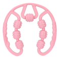 thumbnail image 1 of Rouleau de massage pour jambes, 7 roues, massage tout autour, soulage les douleurs musculaires, rouleaux pour mollets et cuisses, rose, 1 of 2