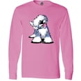 thumbnail image 3 of Inktastic Old English Sheepdog Long Sleeve T-Shirt, 3 of 5