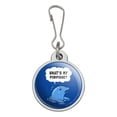 thumbnail image 1 of What's My Porpoise Purpose Funny Humor Jacket Handbag Purse Luggage Backpack Zipper Pull Charm, 1 of 5