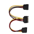 thumbnail image 2 of Cable de alimentación SATA de clavija, cable adaptador SATA Cable adaptador de alimentación de disco duro 1 en 2 Cable adaptador optimizado para la excelencia, 2 of 8