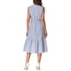 thumbnail image 3 of INSPIRE CHIC Vestido de Camisa Midi Sin Mangas con Botones y Pliegues de Rayas para Mujer en Verano Color Azul, 3 of 5