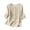 #0267-Beige, variant on Women's 3/4 Sleeve Button Front Cardigans with Heavy Embroidery, Solid Color Linen Blend Blouses with Round Neck, Soft Breathable Open Front Tops for Spring Summer Gift