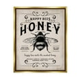 thumbnail image 5 of Stupell Industries Honey Bee Rustic Farm Textured Word Design Metallic Gold Framed Floating Canvas Wall Art, 24x30, by Stephanie Workman Marrott, 5 of 5
