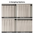 thumbnail image 6 of Half Price Drapes Parchment Cream Faux Linen Room Darkening Curtains for Bedroom(1 Panel),50W X 84L, 6 of 10