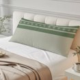 thumbnail image 4 of Green Striped Body Pillow Cover 20 x 60 Inch Decorative Pillow Cover Contemporary Geometric Art Rustic Lumbar Pillowcase Seasonal Rectangle Cushion Case for Couch Sofa Bed Living Room, 4 of 9