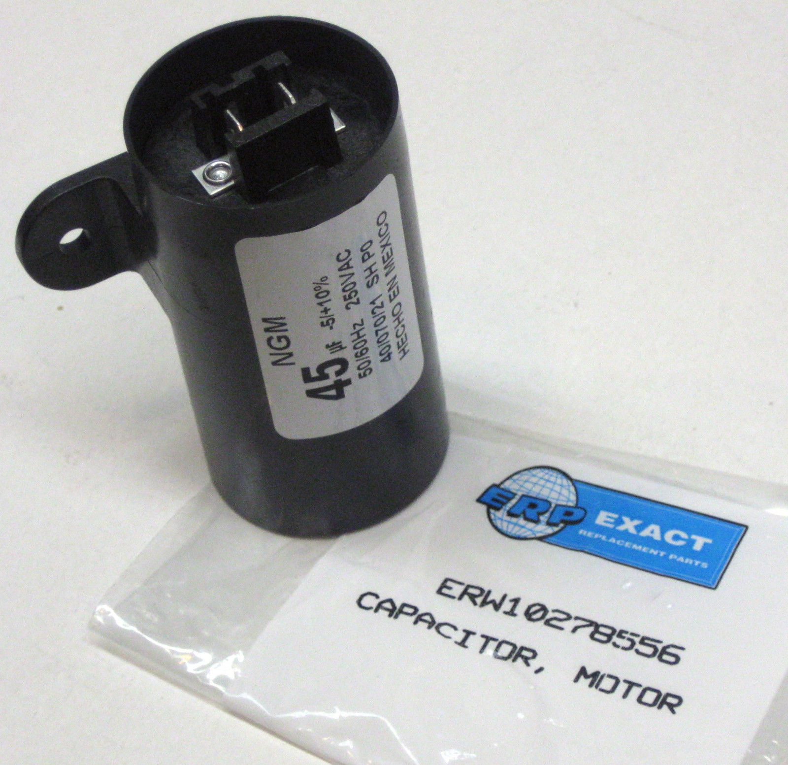 W10278556 Whirlpool Kenmore Washer Run Capacitor for Motor AP4695554