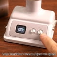 thumbnail image 6 of Retro Desk Fan 100 Speeds Portable USB Rechargeable with Digital Display 90° Tilt Type-C 1200mAh Low Noise for Office Home Study, 6 of 10