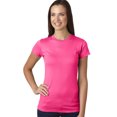 thumbnail image 2 of LAT - Women's Fitted Fine Jersey Tee - 3616, Hot Pink, 2X, 2 of 2