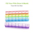 thumbnail image 3 of WANGQI Large Monthly Pill Organizer 28 Day Medication Organizer Storage by Week,Extra Large Compartments Dust-Proof Pill Case Medication Reminder Travel Container for Vitamins/Fish Oil/Supplements, 3 of 6