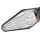 thumbnail image 2 of Lot de 2 clignotants LED double face pour moto 12 V, bleu, jaune, noir, 2 of 4