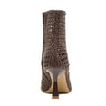 thumbnail image 2 of XYD Women Pointed Toe Braided Ankle Boots Woven Mid Heels Zip-up Elegant Booties Shoes Size 4.5 Dark Brown, 2 of 4