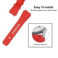 thumbnail image 4 of Goma Reloj Correa 22mm Ancho, Único Diseño Reemplazo Silicona Reloj Correa para Engranaje S2 S3 S4 y GT/GT2 Inteligente Reloj, Rojo, 4 of 5