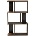 thumbnail image 3 of Bowery Hill 3 Shelf Display Bookcase in Brown and Dark Grey, 3 of 7