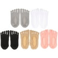thumbnail image 1 of 5 pares de calcetines cortos para mujer, calcetines con dedos separados, calcetines cortos, 1 of 7