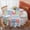 Pioneer Flower Floral-2, variant on Pioneer Flower Floral Print Pattern Round Tablecloth 60 X 60 Inch, Wrinkle Resistant Wipeable Table Cloth for Kitchen Dining Picnic Patio Party