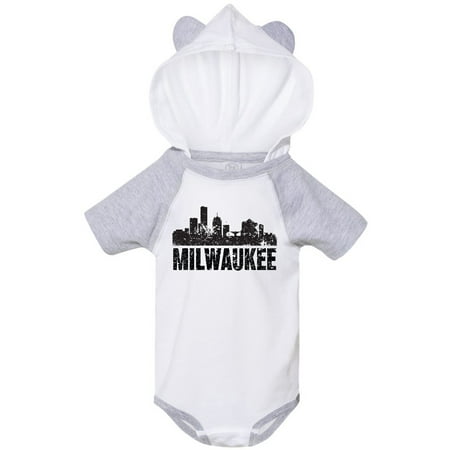 

Inktastic Milwaukee Skyline Grunge Gift Baby Boy or Baby Girl Bodysuit
