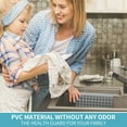 thumbnail image 7 of OTHWAY 9.5"x12" Non-Slip Double Sink Divider Protector Mat Heavy-Duty Dish Drying Rack with Strong Suction Cups, Easy to Clean & No Smell Kitchen Sink Tray for Glassware, Plates & Dishes (Light Gray), 7 of 7