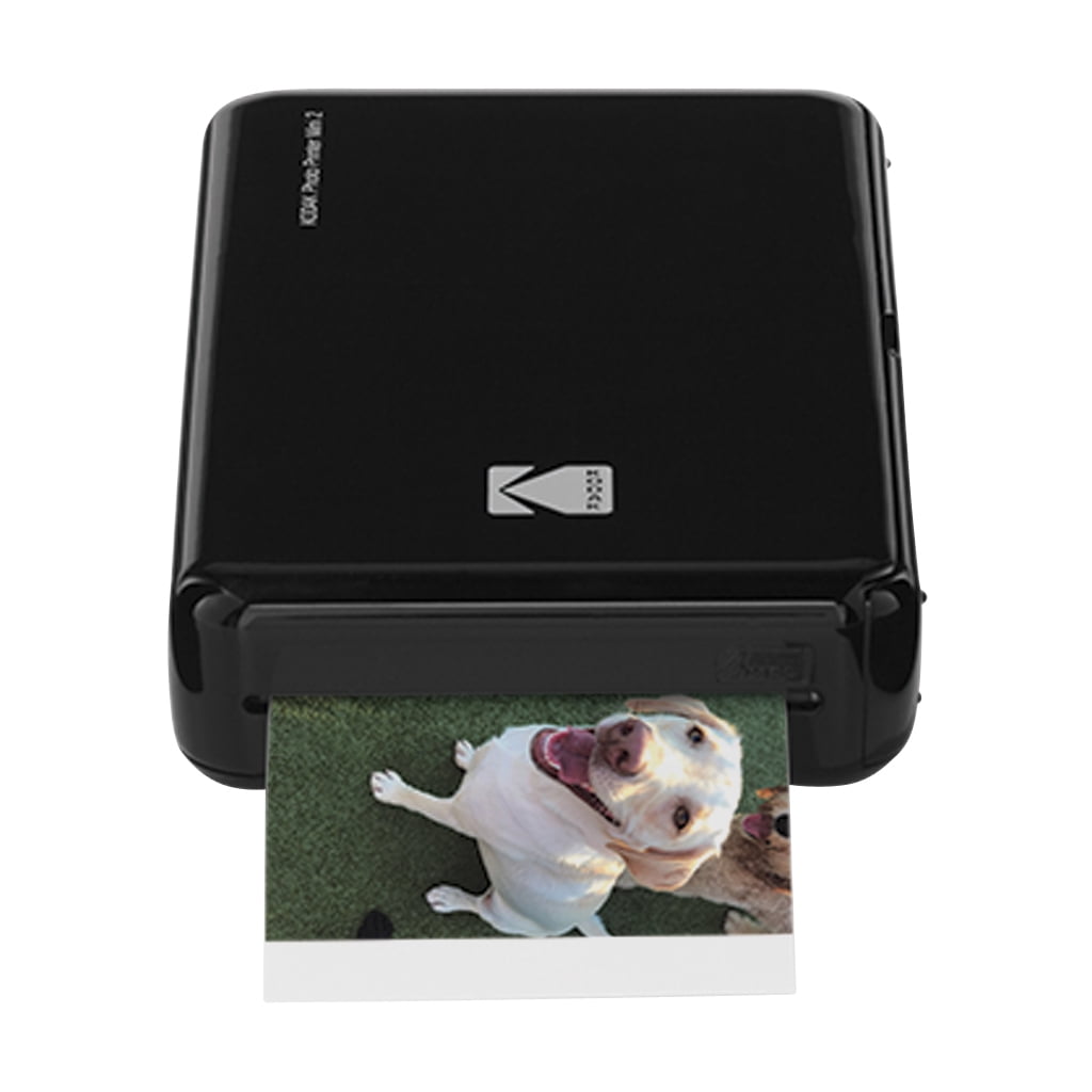 Fiasko trofast økologisk Kodak Mini 2 HD Wireless Mobile Instant Photo Printer w/4PASS Patented  Printing Technology (Black) – Compatible w/iOS & Android Devices - Real Ink  In An Instant - Walmart.com