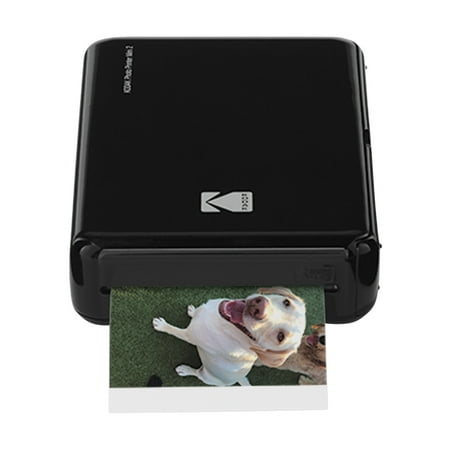 Kodak Mini 2 HD Wireless Mobile Instant Photo Printer w/4PASS Patented Printing Technology (Black) – Compatible w/iOS & Android Devices - Real Ink In An