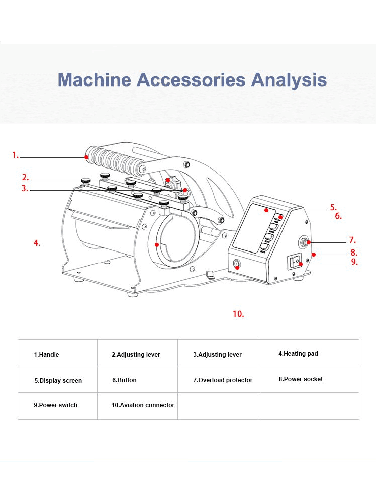INTSUPERMAI 11 in 1 Tumbler Heat Press Machine Mug Press Sublimation Printing Machine