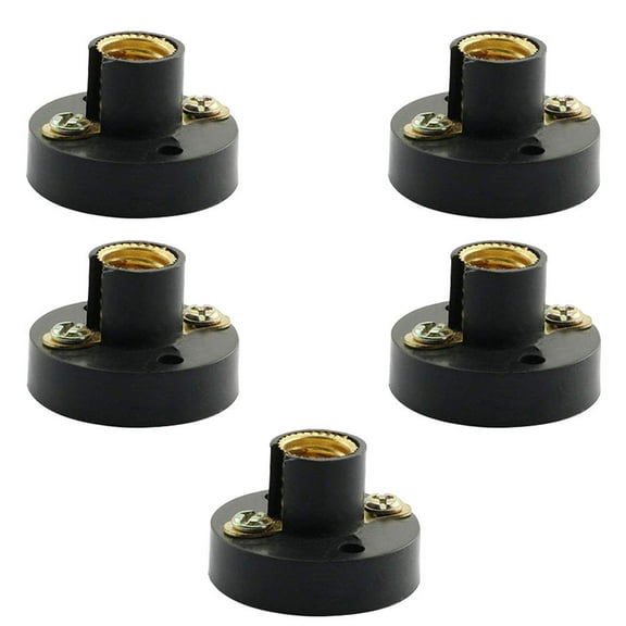 Topbathy 5Pack Light Socket Lamp Holder Plastic Bulb Base for Circuit Experiment