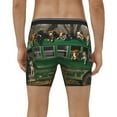 thumbnail image 2 of Men's Boxer Briefs, Dogs On A School Bus Soft and Breathable Mens Underwear Boxer Briefs With Widen Waist, 2 of 5