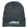 thumbnail image 5 of Las Vegas Skyline Embroidered Long Beanie - Dk Grey OSFM, 5 of 5