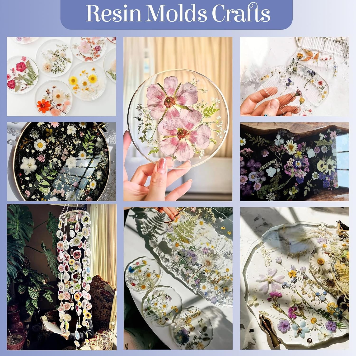 150Pcs Pressed Flowers for Crafts, Colorful Dried Flowers for Crafts Real Natural Dried Pressed Flowers Dry Leaves Bulk for Resin, DIY Art, Scrapbook, Jewelry, Card, Candle & Soap Making with Tweezer