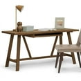 thumbnail image 2 of Allora Contemporary Computer Desk in Rustic Natural Aged Brown, 2 of 10