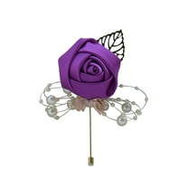 Men's Lapel Pin Lapel Flower Pins Boutonniere Pin Handmade Rose Lapel Pin for Suit Wedding Groom