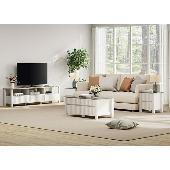 Tv Stand Coffee Table End Table Set