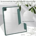 thumbnail image 6 of Dteck Tri Fold Case Fits Samsung Galaxy Tab A8 10.5 inch 2022 (SM-X200/X205/X207), Crystal Transparent Back Cover with Auto-Wake, Darkgreen, 6 of 8