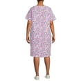 thumbnail image 3 of Terra & Sky Women's Plus Size V-Neck T-Shirt Dress with High Low Hem, 3 of 6