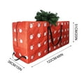 thumbnail image 3 of XMMSWDLA Christmas Tree Storage Bag - Stores Artificial Xmas Holiday Tree. Durable Waterproof Material to Protect Against Dust, Insects, and Moisture. Zippered Bag with Carry Handles. (red), 3 of 9