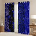 thumbnail image 2 of Feelyou Princess Blue Ribbon Curtains Pack of 2 (42x84 Each) for Kids, Fashion Bowknot Bow-tie Curtains Blackout, Leopard Cheetah Print Bedroom Curtains, Curtains and Drapes Room Decor, 2 of 6