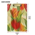 thumbnail image 2 of Tulip Floral Acrylic Clipboards A4 Standard Letter Size Clipboard 12.5" X 9" Clip Board for Students Teacher Office, 2 of 7