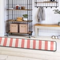 thumbnail image 7 of Dailycode Hallway Runner Rug 2x6 Non Slip Absorbent Soft Floor Mat for Home Kitchen Bedroom Entrance Pinkish Red and White Stripes, 7 of 7